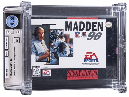 1995 SNES "Madden NFL 96" Sealed Video Game - WATA 9.2/A+